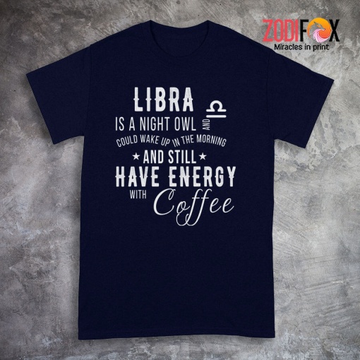 funny Libra Is A Night Owl Premium T-Shirts