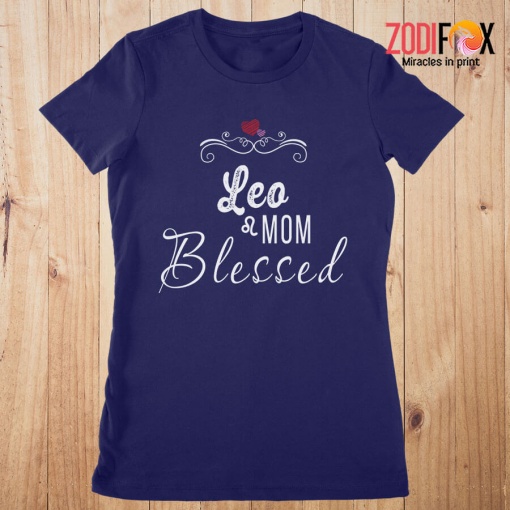 funny Leo Mom Blessed Premium T-Shirts