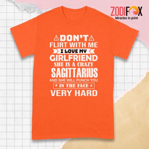 dramatic She Is A Crazy Sagittarius Premium T-Shirts