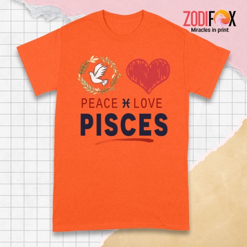personality Peace Love Pisces Premium T-Shirts