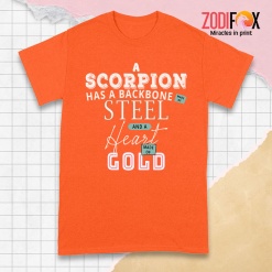 exciting A Scorpio Has A Backbone Made Of Steel Premium T-Shirts