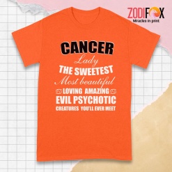 personalised Cancer Lady The Sweetest Premium T-Shirts