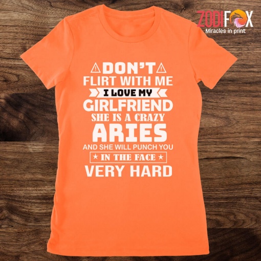 fun She Is An Crazy Aries Premium T-Shirts