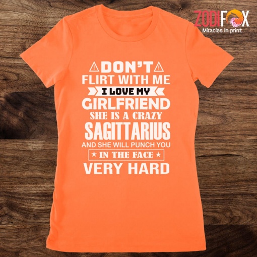 hot She Is A Crazy Sagittarius Premium T-Shirts