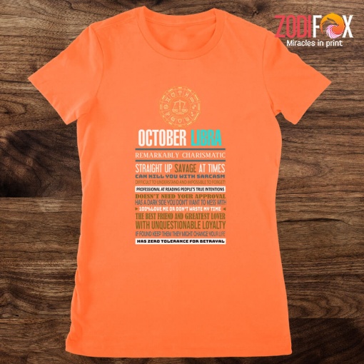 beautiful October Libra Remarkably Premium T-Shirts