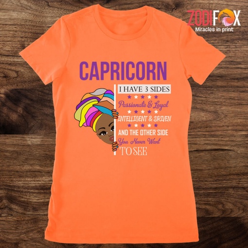 lovely Loyal Intelligent Capricorn Premium T-Shirts