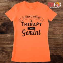 fun I Don't Need Therapy Gemini Premium T-Shirts