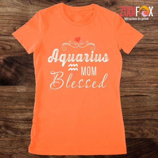 lovely Aquarius Mom Blessed Premium T-Shirts