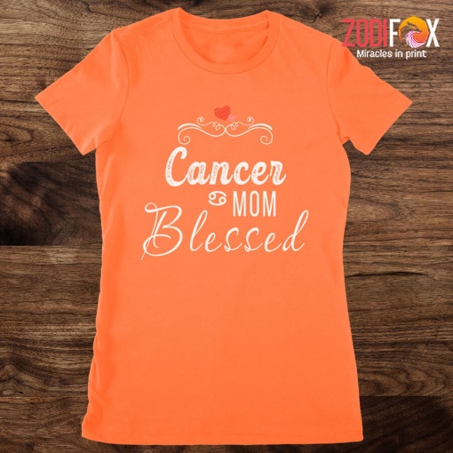 pretty Cancer Mom Blessed Premium T-Shirts