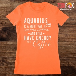 high quality Aquarius Is A Night Owl Premium T-Shirts