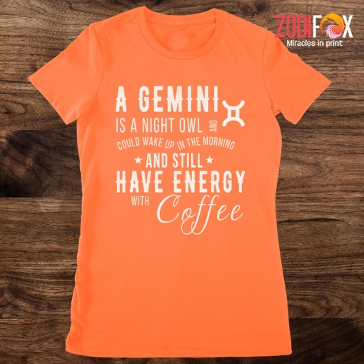 affordable Gemini Is A Night Owl Premium T-Shirts
