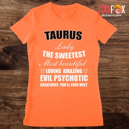 hot Taurus Lady The Sweetest Premium T-Shirts