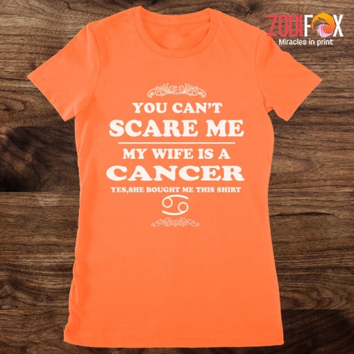 wonderful My Wife Is A Cancer Premium T-Shirts