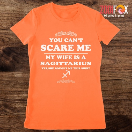 unique My Wife Is A Sagittarius Premium T-Shirts
