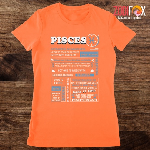 lovely Not One To Mess With Laid Back Pisces Premium T-Shirts