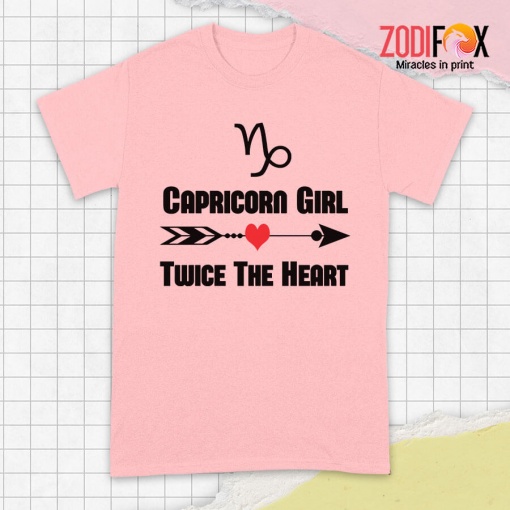 unique Capricorn Girl Twice The Heart Premium T-Shirts