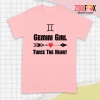 amazing Gemini Girl Twice The Heart Premium T-Shirts - GEMINIPT0303