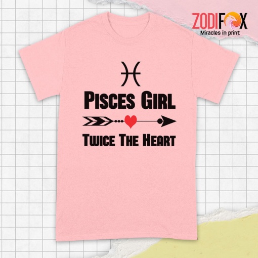 special Pisces Girl Twice The Heart Premium T-Shirts - PISCESPT0303