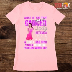 funny She's A Cancer Lady Premium T-Shirts