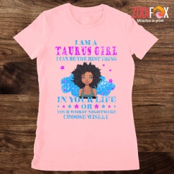 interested I Am A Taurus Girl Premium T-Shirts