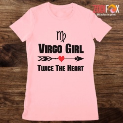 unique Virgo Girl Twice The Heart Premium T-Shirts - VIRGOPT0303