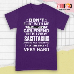 cool She Is A Crazy Sagittarius Premium T-Shirts