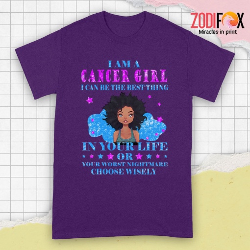 fun I Am A Cancer Girl Premium T-Shirts