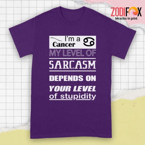 awesome My Level Of Sarcasm Cancer Premium T-Shirts