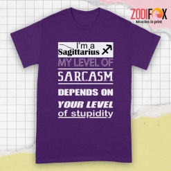 awesome My Level Of Sarcasm Sagittarius Premium T-Shirts