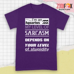 meaningful My Level Of Sarcasm Aquarius Premium T-Shirts