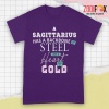 nice A Sagittarius Has A Heart Made Of Gold Premium T-Shirts