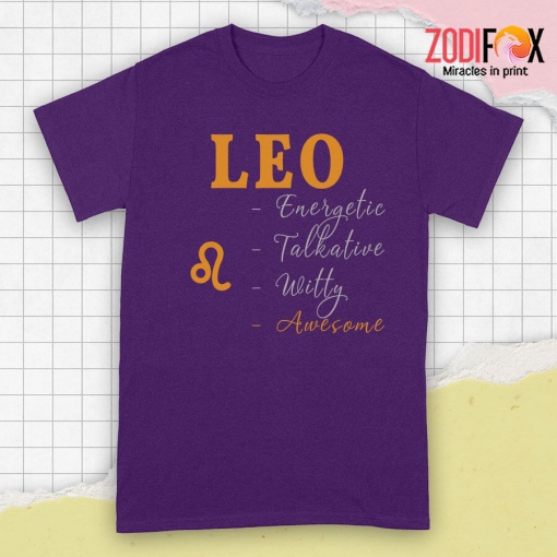 best Leo Energetic Talkative Premium T-Shirts