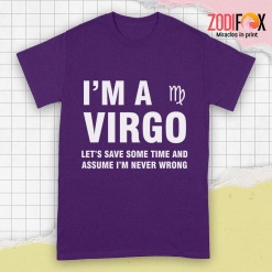 eye-catching Let's Save Some Time And Assume Virgo Premium T-Shirts