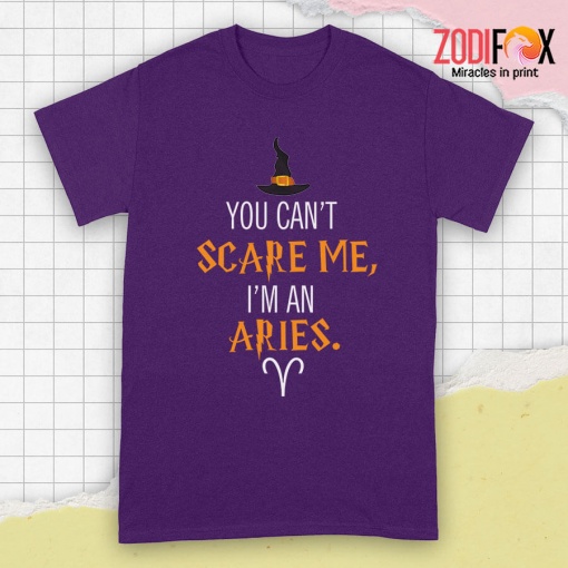 awesome You Can't Scare Me, I'm An Aries Premium T-Shirts - ARIESPT0306