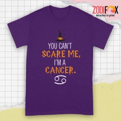 wonderful You Can't Scare Me, I'm A Cancer Premium T-Shirts