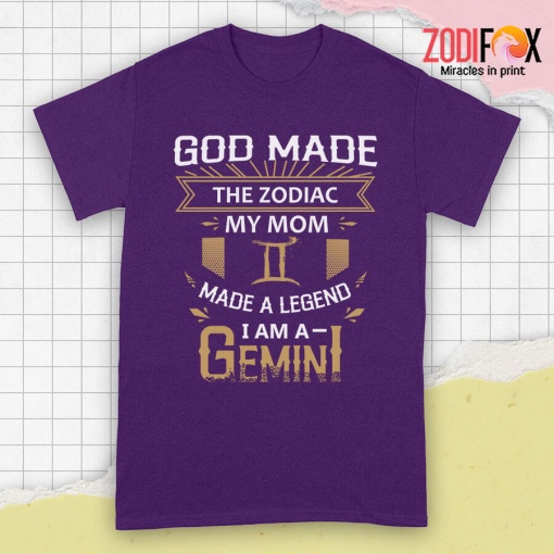 great God Made The Zodiac My Mom Gemini Premium T-Shirts
