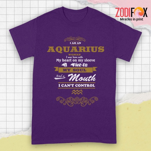 cool I Am Aquarius Woman Premium T-Shirts