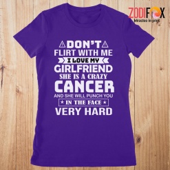 funny She Is A Crazy Cancer Premium T-Shirts