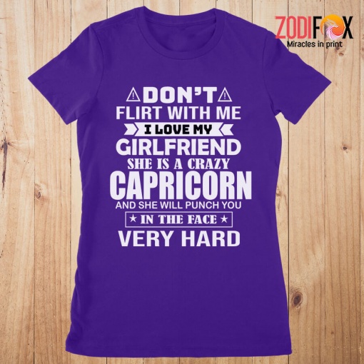 funny She Is A Crazy Capricorn Premium T-Shirts