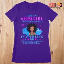 special I Am An Aries Girl Premium T-Shirts