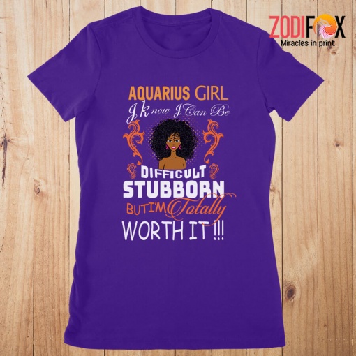 unique I'm Totally Worth It Aquarius Premium T-Shirts