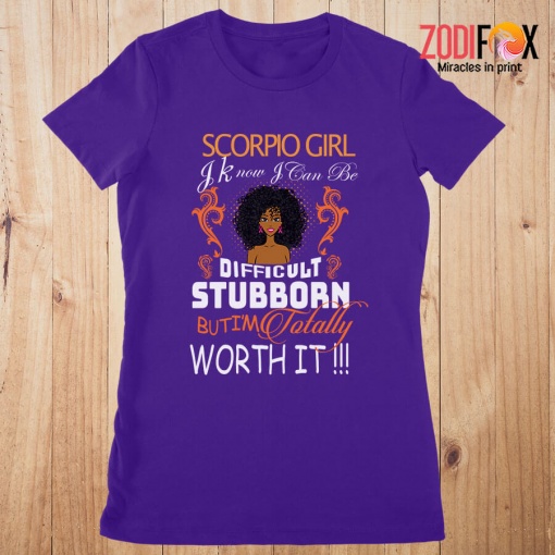 unique I'm Totally Worth It Scorpio Premium T-Shirts