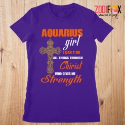 personality Aquarius Girl I Can Do All Things Premium T-Shirts