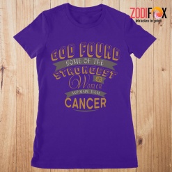 amazing The Strongest Women Cancer Premium T-Shirts
