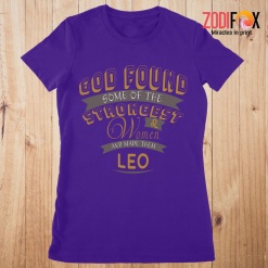 cool The Strongest Women Leo Premium T-Shirts