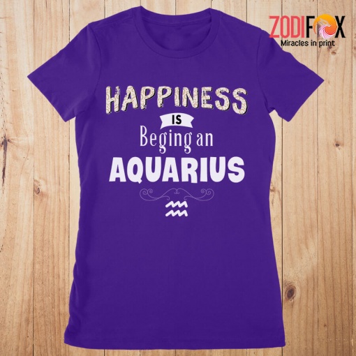dramatic Happiness Is Being An Aquarius Premium T-Shirts