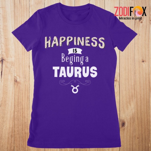 wonderful Happiness Is Being A Taurus Premium T-Shirts