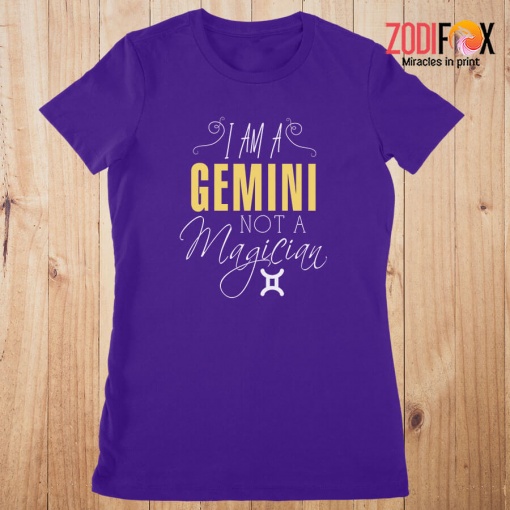 pretty I Am A Gemini Not A Magician Premium T-Shirts - GEMINIPT0292