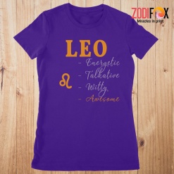 hot Leo Energetic Talkative Premium T-Shirts