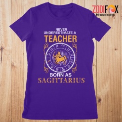 various A Teacher Born As Sagittarius Premium T-Shirts